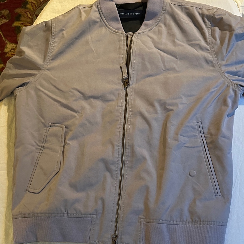 Everlane Light Gray Bomber Jacket